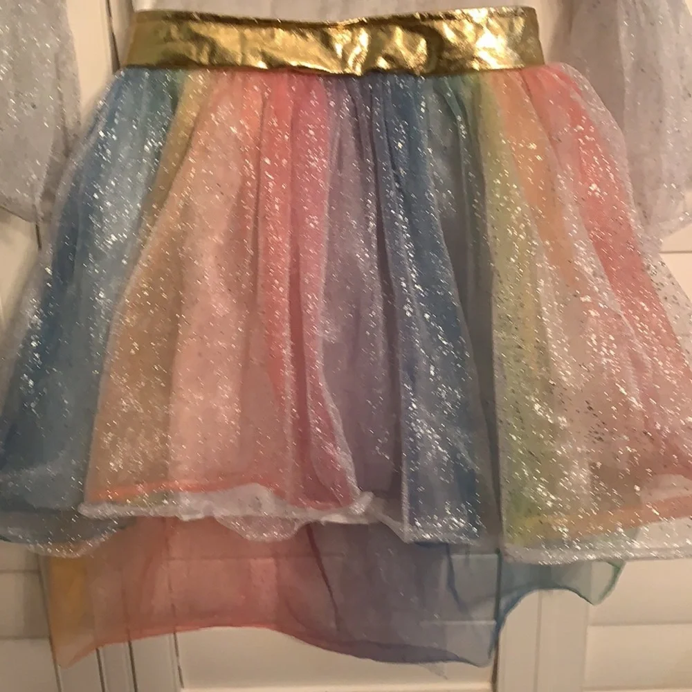 Rainbow fairy/angel Costume medium 8/10